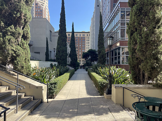 Maguire Gardens including Settecento Restaurant and Central Library Oct 25