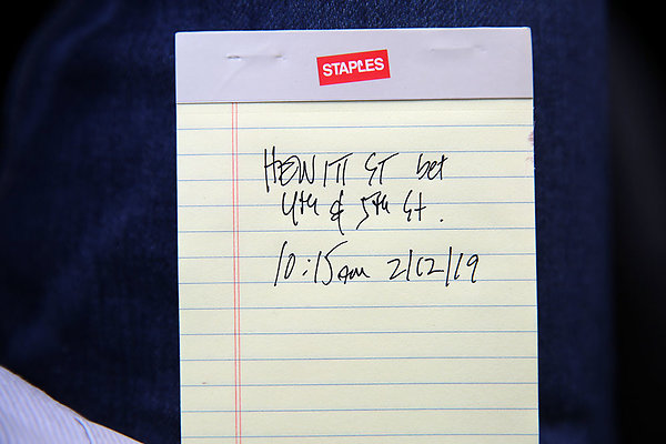 Hewitt bet 4th and 5th Feb 19