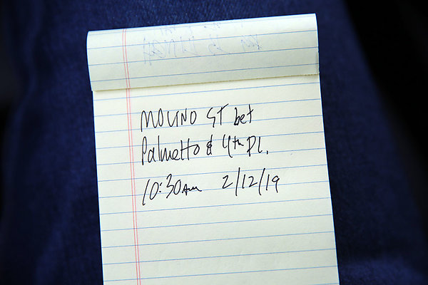 Molino St bet Palmetto and 4th Pl Feb 19